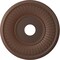 Ekena Millwork Berkshire PVC Medallion (Canopies up to 8 3/8"), 19"OD x 3 1/2"ID x 1"P, Metallic Rust CMP19BEDRU - alternate 1
